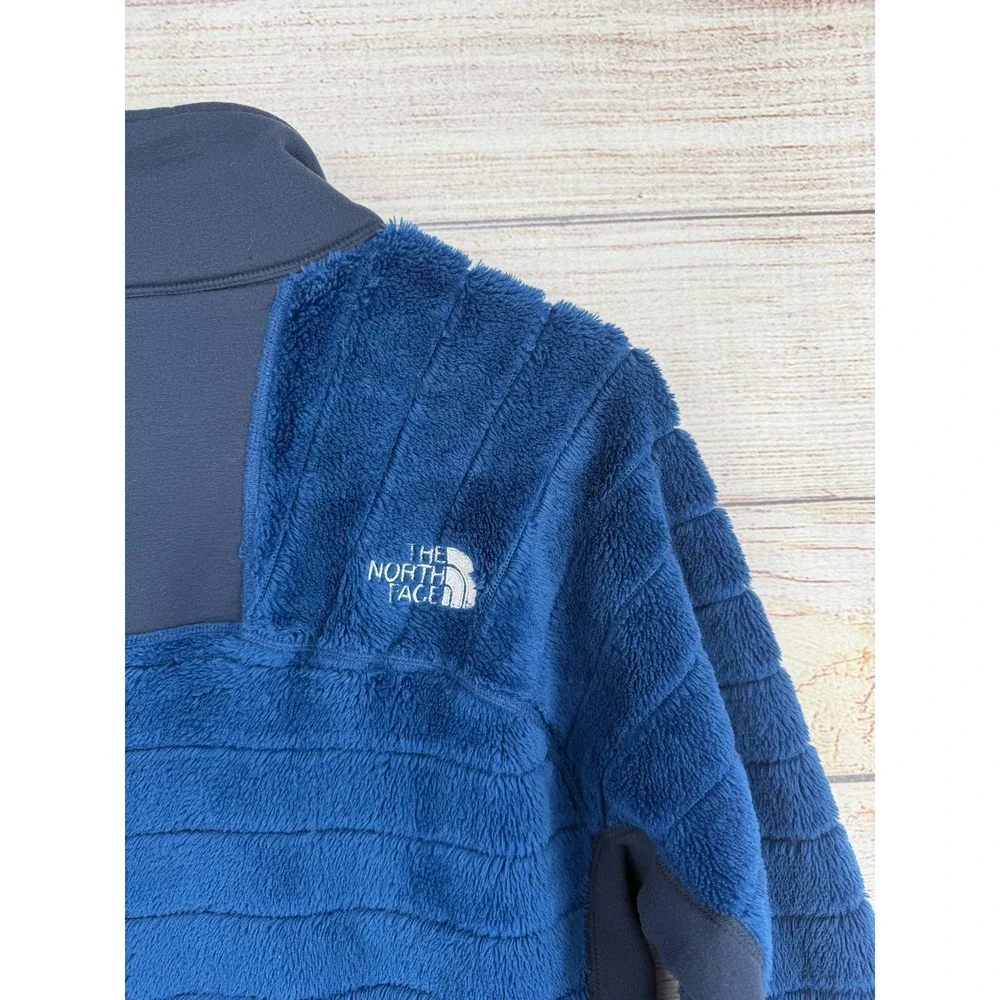 The North Face Summit Series Fleece Jacket Mens Medium Blue Full Zip Hybrid